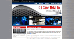 Desktop Screenshot of cksheetmetal.ca